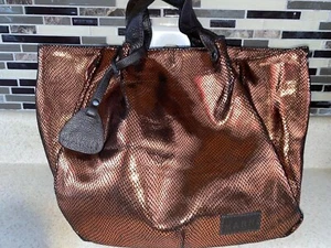 Marni Snake Skin Brown Metallic Handbag Satchel - Picture 1 of 6