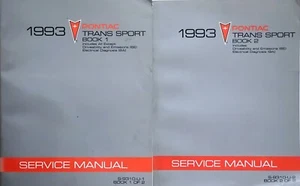 1993 Pontiac Trans Sport Factory Service Manual Original Shop Repair Book Set - Picture 1 of 5