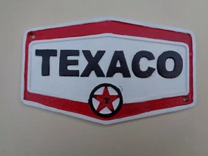 Letrero de metal muy atractivo: - GASOLINA TEXACO no esmaltado (po) - Imagen 1 de 1