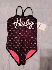 Hurley Girls One-piece Swimsuit UPF 50+ Size 6 - Picture 1 of 5