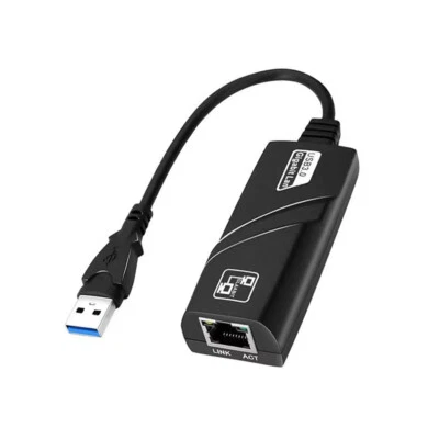 USB 3.0 to LAN ETHERNET Internet Cable Adapter 10/100/1000 Gigabit Connector - Image 1 of 4