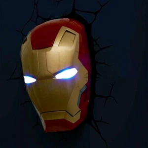 Iron Man Helm 3D Wandleuchte - Marvel - Bild 1 von 6