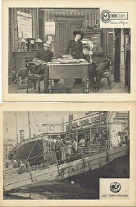 Divers films primitifs - 1910/14 - PATHE FRERES - 4 photographies lithographiées - Picture 1 of 1