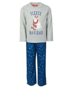 Familien Schlafanzug Kinder Fleece Navidad Pyjama Set, HOLIDAY LIGHT, 2T - 3T  - Bild 1 von 3