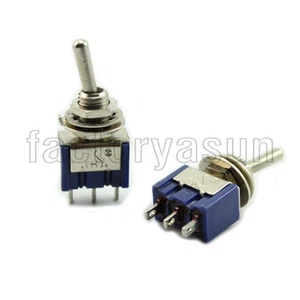 5 pz mini interruttore a levetta blu SPDT ON-OFF-ON tre posizioni MTS-103 12V 6A - Foto 1 di 4