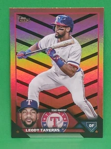2023 Topps Update Leody Taveras #US257 Orange & Black Foil - Picture 1 of 2