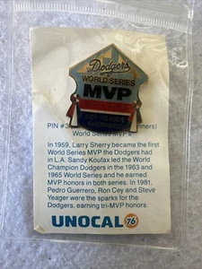 LOS ANGELES DODGERS Baseball WORLD SERIES MVP Sherry Koufax Lapel Pin #3 - Picture 1 of 3