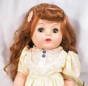 Eegee Susan Stroller Walker Doll Hard Plastic 23in. Auburn Hair Orig Dress Crier - Picture 1 of 12