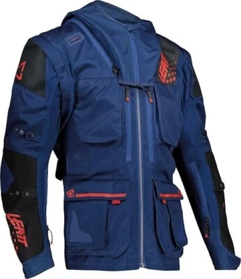 Leatt Moto 5.5 Jacket Motorcycle Offroad Enduro Adventure Quad ATV Blue Size M - Image 1 of 3