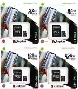 KINGSTON Micro SD Card 32GB 64GB 128GB 256GB For DJI MINI 2 MINI SE Drone 4K - Picture 1 of 8