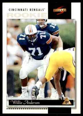 1996 Score Willie Anderson Rookie Cincinnati Bengals #227 - Image 1 of 2