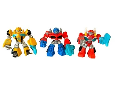 Transformers Rescue Bots Action Figures Heatwave Optimus Prime Bumblebee - Image 1 of 4