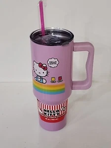 Sanrio Hello Kitty Frühling und Sommer Blumen Regenbogen Streifen Edelstahl... - Bild 1 von 2