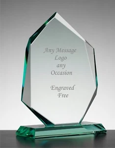 Premio Trofeo Iceberg de Vidrio de Jade Grabado Personalizado, Graduación, Mejor Maestro - Imagen 1 de 1