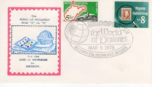 THE WORLD OF PHILATELY, MILCOPEX 78, MILWAUKEE, WI 1978 FDC13688 - Picture 1 of 1