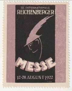 Czechoslovakia - Reichenberg Sample Fair label 1922(M)(G)(2) - Picture 1 of 1