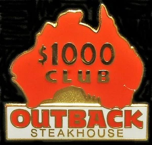 A6192 Outback Steakhouse $1000 Club hat lapel pin - Picture 1 of 1