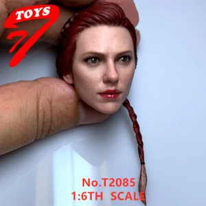 1:6 Custom Female Head Sculpt Black Widow Scarlett PVC Figure Carved Model  Toys - Bild 1 von 9