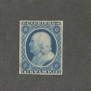 USA, Carrier, Imperf, Mint, No Gum, 1851, Reprint - Bild 1 von 2