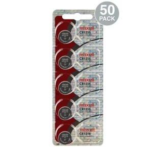 Maxell CR1216 3V Lithium Coin Cell Batteries (50 Count) - Tracking Included! - Picture 1 of 1
