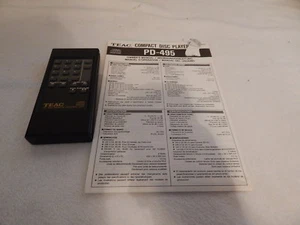 Telecomando TEAC RC-454 Nice Clean per lettore compact disc PD-495 con manuale - Foto 1 di 1