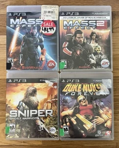 PS3 Games Bundle: Mass Effect, Mass Effect 2, Sniper, Duke Nukem Forever - Picture 1 of 3