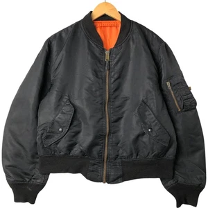 Vintage 1990'S Alpha MA-1 style padded military flight jacket USA made men's... - Picture 1 of 23