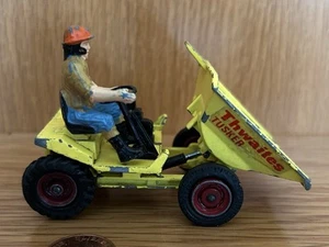 VINTAGE CORGI THWAITES SKIP DUMPER 103 DIECAST TRUCK WITH YELLOW BASE - 1970s - Picture 1 of 8