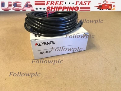 Keyence CA-D5 Illumination 5M Cordset Cable **NEW** (KB)  US Free TAX - Image 1 of 3