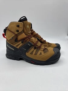 Salomon Quest 4 Gore Tex Hiking Boots Waterproof Brown Black 145464 Men’s Sz 11 - Picture 1 of 5