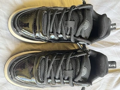 Bronx Skater Trainers Black Patent Faux Leather UK 8 EU 42 NEW — 第 1/4 张图片