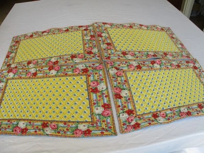 Set of 4 Vera Bradley Placemats Elizabeth New Without Tags - Image 1 of 4