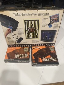 NEC TurboGrafx-16 Console Arcade-Quality Graphics TurboPad TurboTap Box