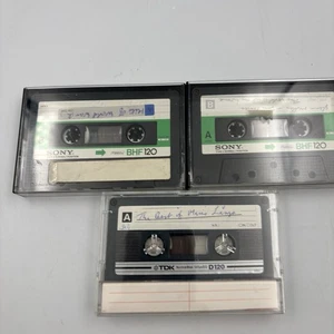 (Used) 2 Sony BHF/ 1 TDK D 120 Blank Cassette Tape Type I Normal Position Japan - Picture 1 of 4