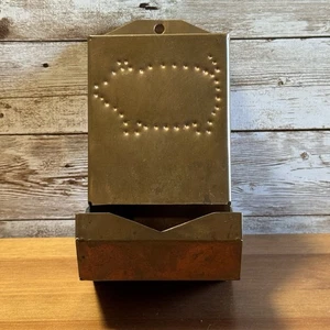 Vintage Kupfer Streichholz Halter Schwein Werkzeug Locher Design - Bild 1 von 7