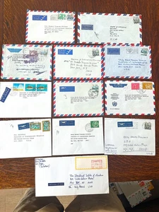 Switzerland 1980s Lot of 15 Nice Commercial Covers to USA - Picture 1 of 2