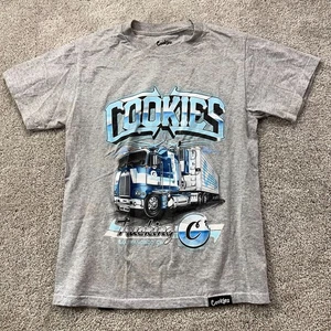 Cookies T-Shirt Men's Small Gray Trucking San Francisco CA Graphic Print Hip Hop - Picture 1 of 7
