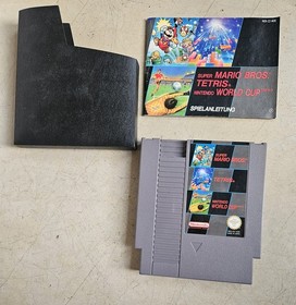 Nintendo NES 3-in-1 Super Mario Bros., Tetris, World Cup mit Anleitung