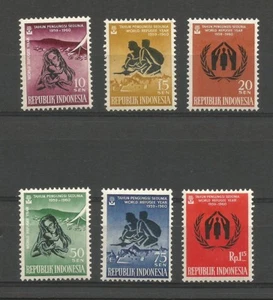 Indonésie 1960 année mondiale du réfugié Y&TN°209/214 6 timbres neufs /T5368 - Picture 1 of 1