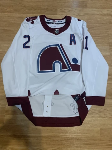 Adidas Authentic Forsberg Colorado Avalanche Reverse Retro 1.0 NHL Jersey 52 Cover
