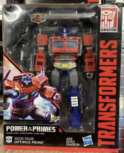 Transformers POTP Power of the Primes Leader class Optimus Prime w Trailer NEW