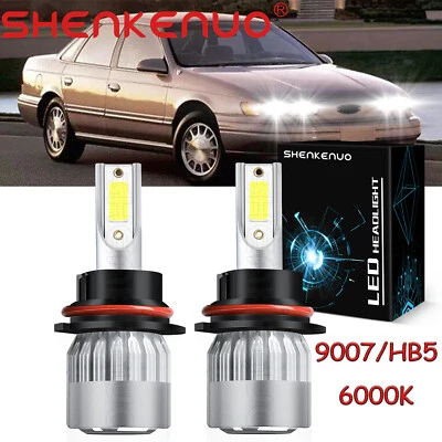Para Ford Taurus 1992-2007 2X 9007 HB5 6000K Bombillas LED haz alto/bajo C6 Foto 1 de 4