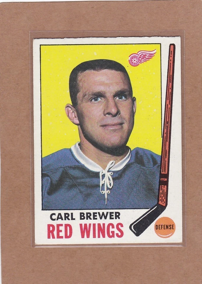 1969-70 TOPPS HOCKEY CARL BREWER #59 RED WINGS EX *A28260 - Image 1 of 1