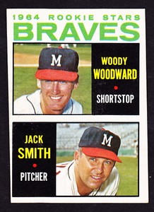 1964 TOPPS #378 WOODY WOODWARD & JACK SMITH BRAVES