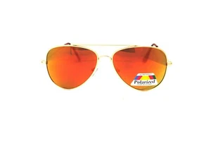 Red Orange Polarised Multi Mirrored Cheap Classic Mens Ladies Sunglasses  - Picture 1 of 2