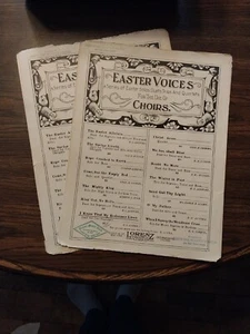 Lot BUNDLE Vtg ~ I Know That My Redeemer Lives, Sop. Duet, S.Medley/Lorenz(1910) - Bild 1 von 9