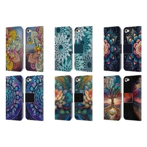 MARK ASHKENAZI MULTICOLOR FLORALS LEATHER BOOK CASE FOR APPLE iPOD TOUCH MP3 - Picture 1 of 12