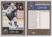 2006-07 O-Pee-Chee Team Checklist Alex Ovechkin #700