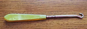 Herramienta de gancho de botón vintage para corsé de botas de zapato con mango de baquelita - Imagen 1 de 8