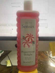 AVON Senses Peppermint Delight Bubble Bath - 24 oz - Factory Sealed NEW Retired - Picture 1 of 1